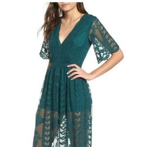 Socialite Lace Overlay Romper